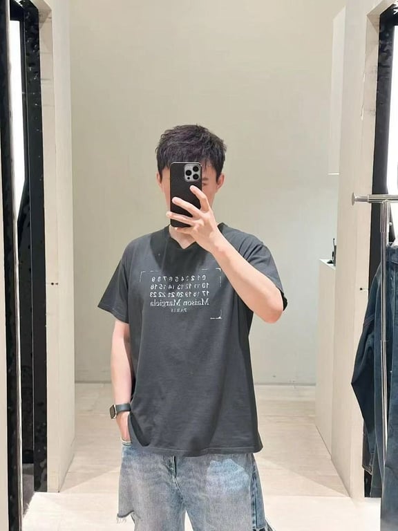 Maison Margiela Distressed Numeric Logo T-shirt - 5
