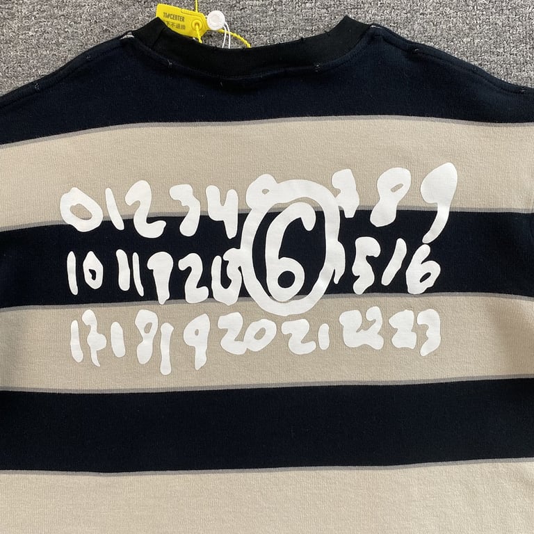 MM6 Maison Margiela Striped Graphic T-shirt - 3