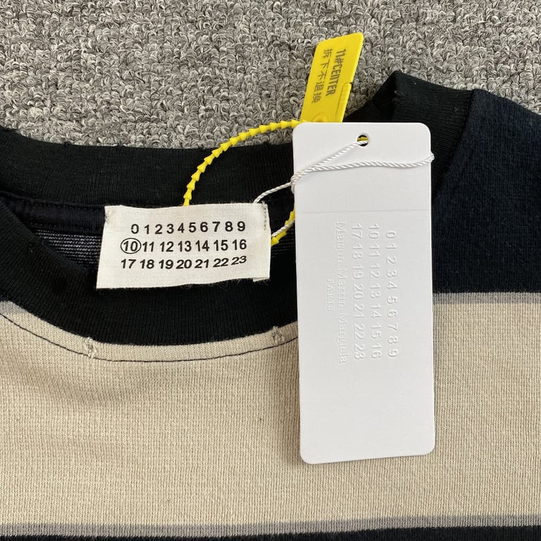 MM6 Maison Margiela Striped Graphic T-shirt - 4