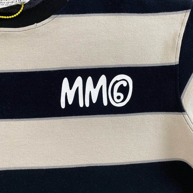 MM6 Maison Margiela Striped Graphic T-shirt - 6