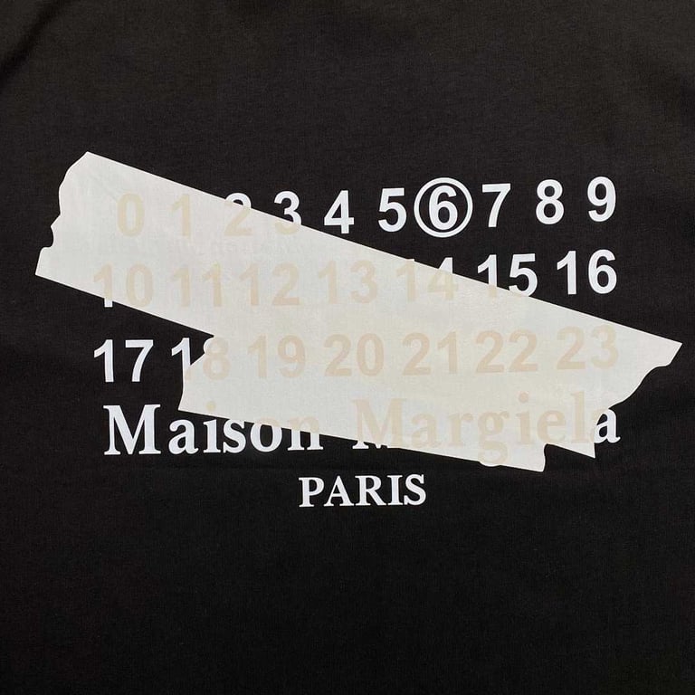 MM6 Maison Margiela Numeric Logo Long Sleeve T-shirt - 7