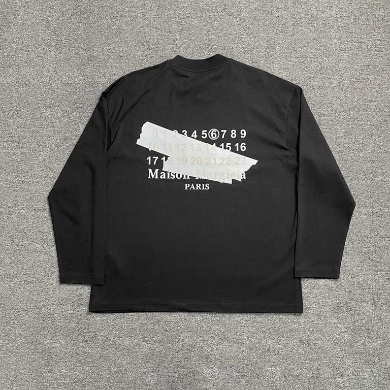 MM6 Maison Margiela Numeric Logo Long Sleeve T-shirt - 8