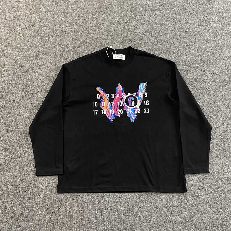 MM6 Maison Margiela Numeric Graphic Longsleeve T-shirt - 3