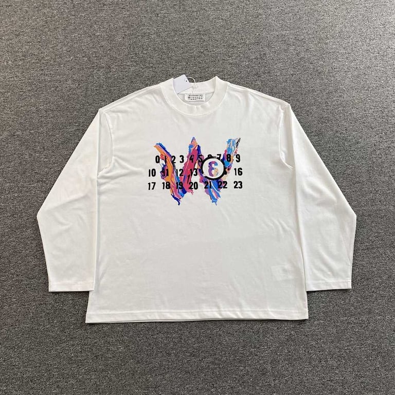 MM6 Maison Margiela Numeric Graphic Longsleeve T-shirt - 7