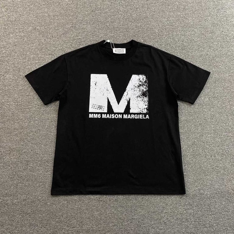 MM6 Maison Margiela Distressed M Logo T-shirt - 3
