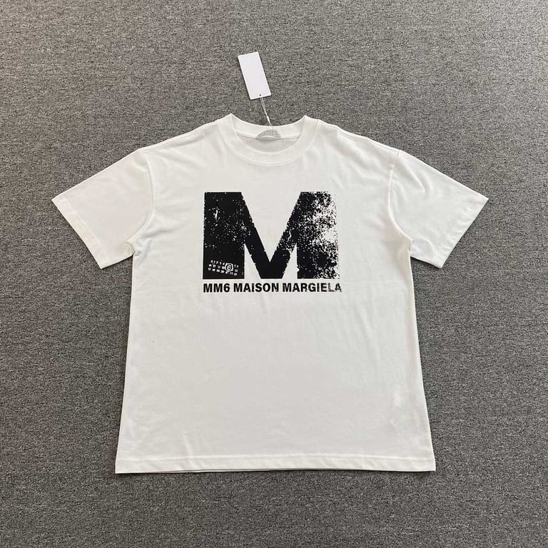 MM6 Maison Margiela Distressed M Logo T-shirt - 8