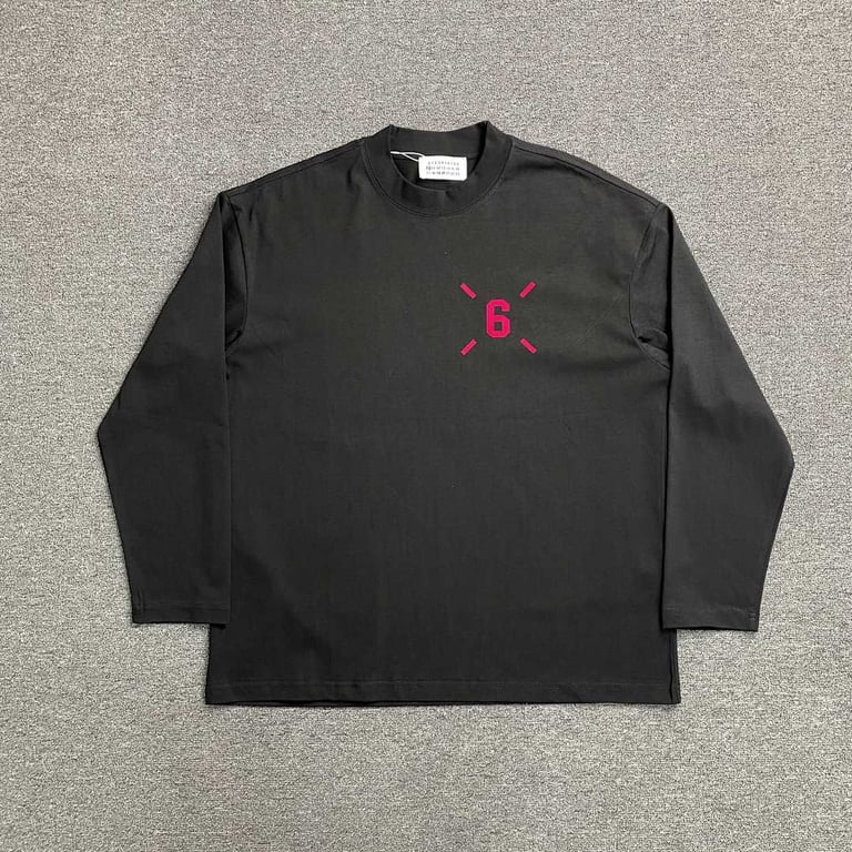 MM6 Maison Margiela Numeric Logo Long Sleeve T-shirt - 3