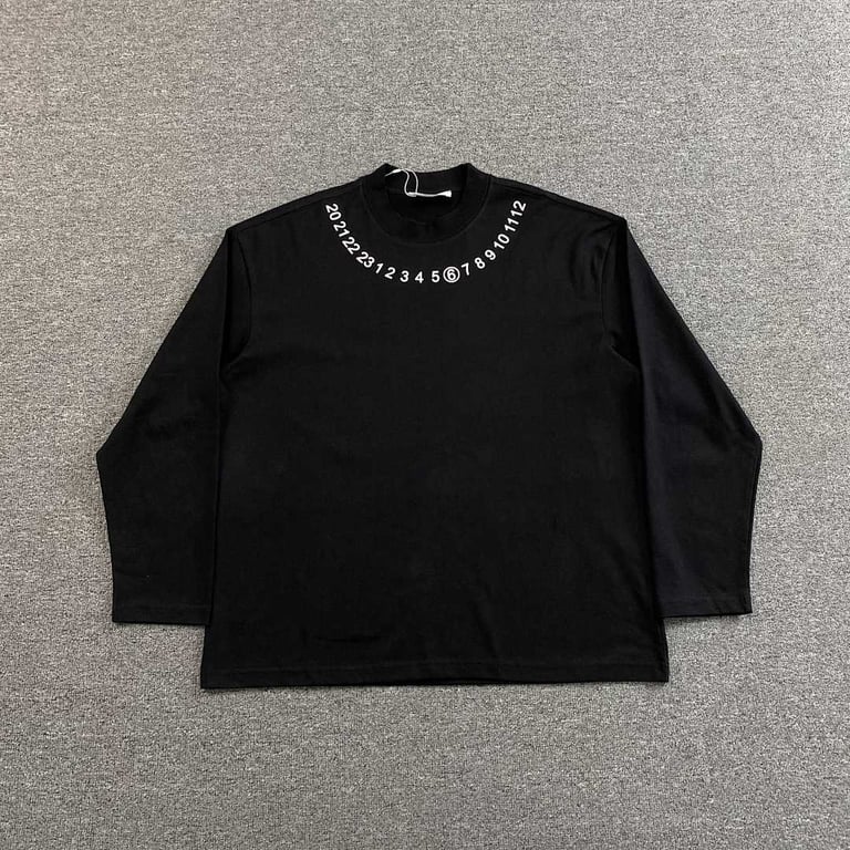 MM6 Maison Margiela Numeric Logo Long Sleeve T-shirt - 3