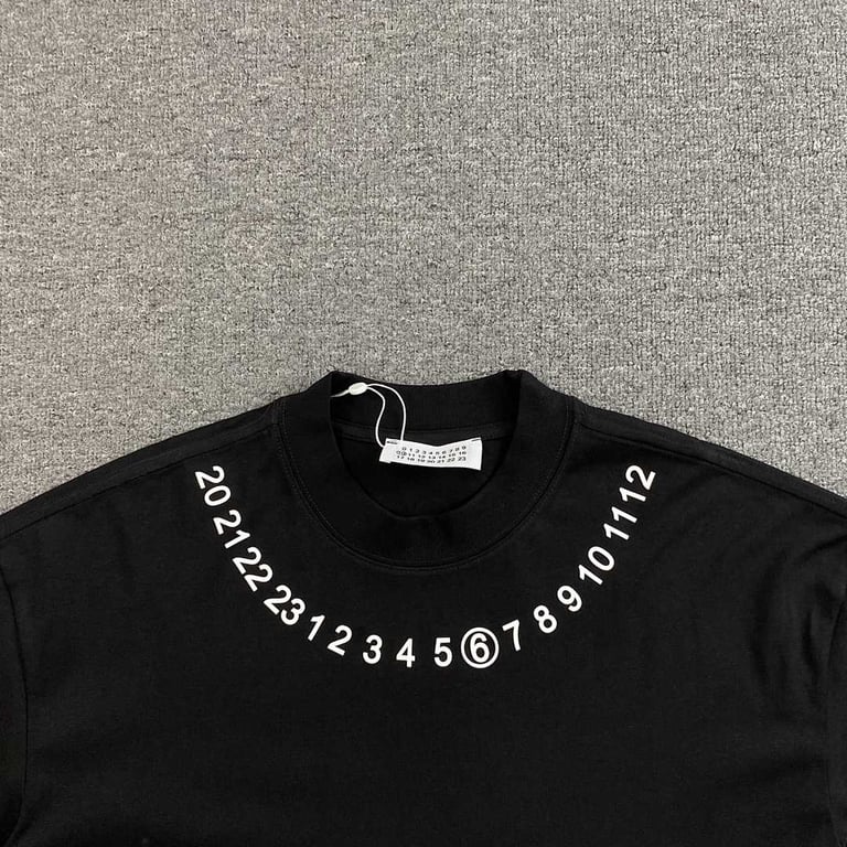 MM6 Maison Margiela Numeric Logo Long Sleeve T-shirt - 7