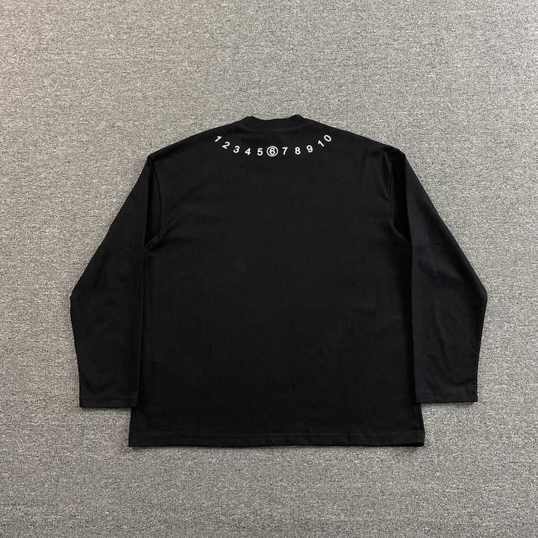 MM6 Maison Margiela Numeric Logo Long Sleeve T-shirt - 8