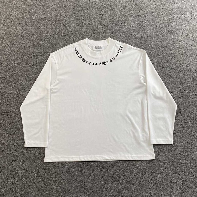 MM6 Maison Margiela Numeric Logo Long Sleeve T-shirt - 9