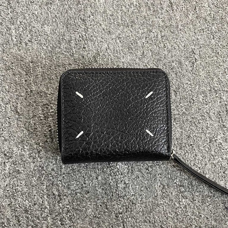 Maison Margiela MM6 Compact Stitch Wallet Black - 5