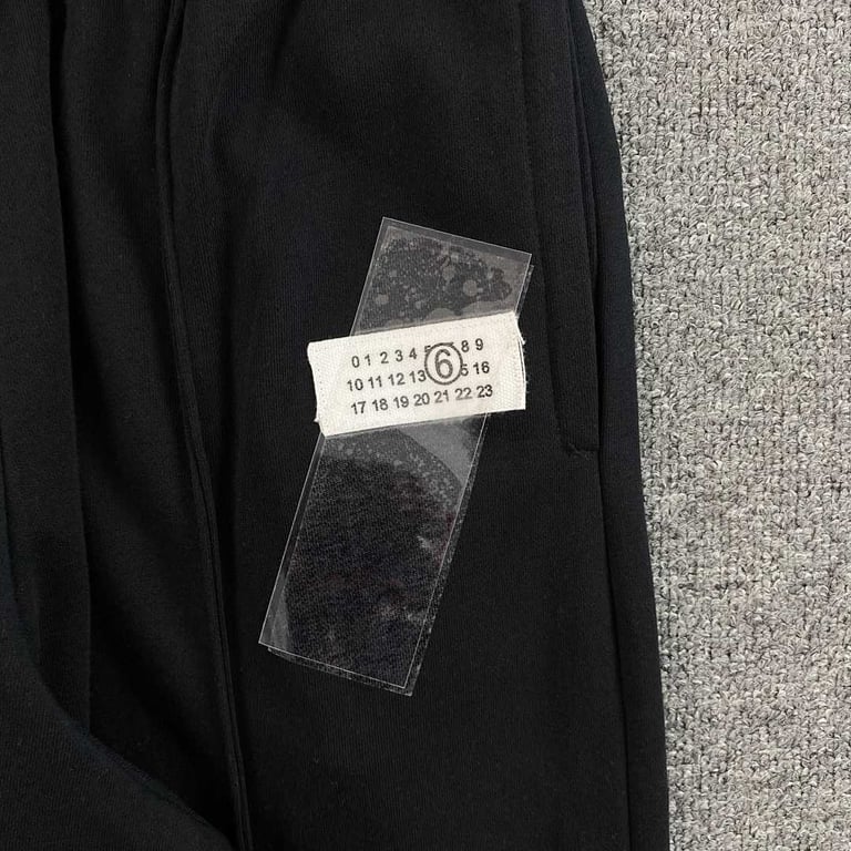 MM6 Maison Margiela Wide Leg Pants Black - 9
