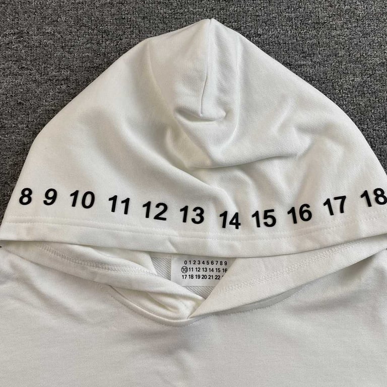 Maison Margiela MM6 Numeric Print Hoodie - 12