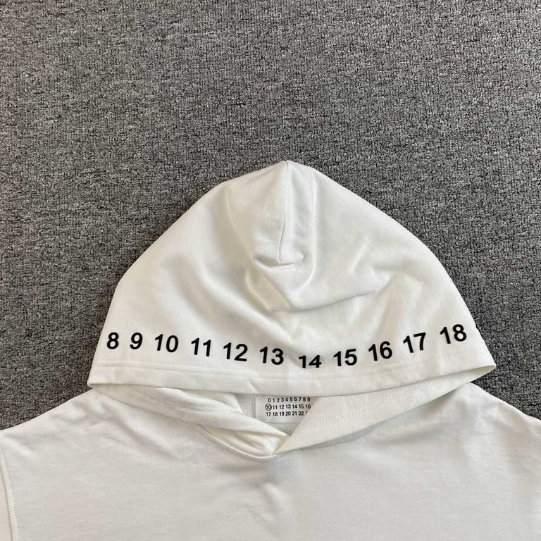Maison Margiela MM6 Numeric Print Hoodie - 15