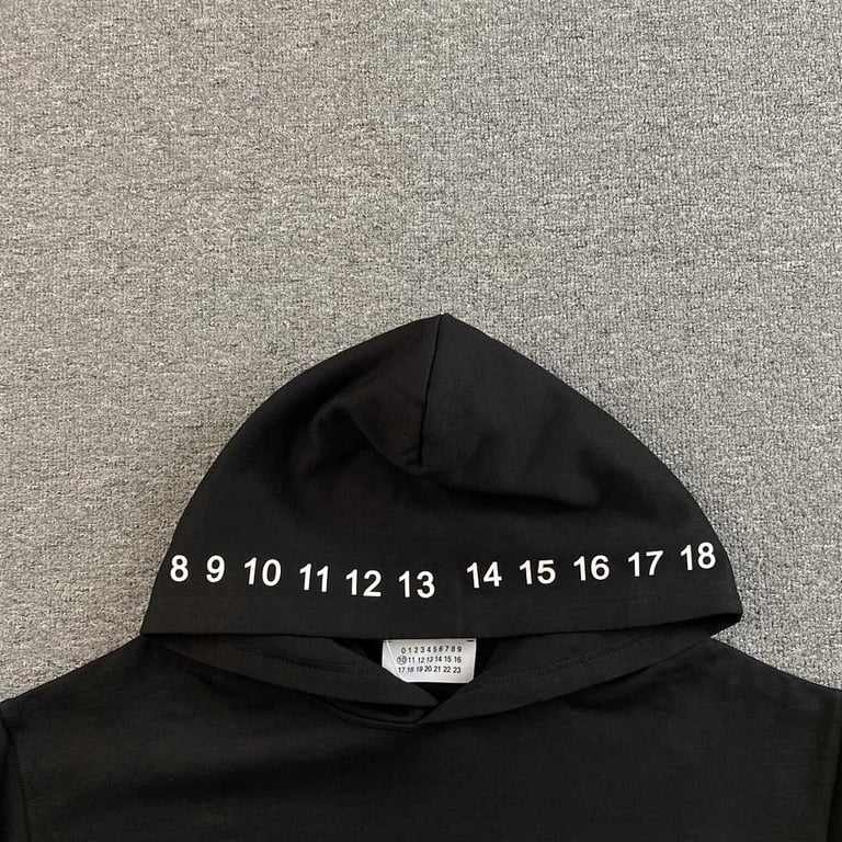 Maison Margiela MM6 Numeric Print Hoodie - 6