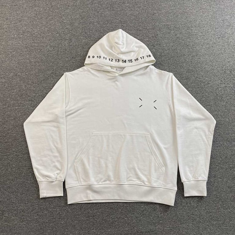 Maison Margiela MM6 Numeric Print Hoodie - 8