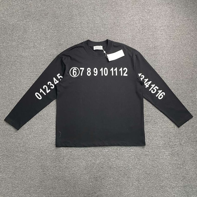 MM6 Maison Margiela Numeric Logo Long Sleeve - 3