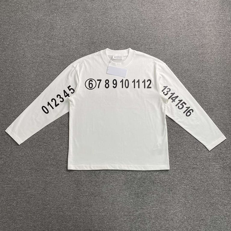 MM6 Maison Margiela Numeric Logo Long Sleeve - 10