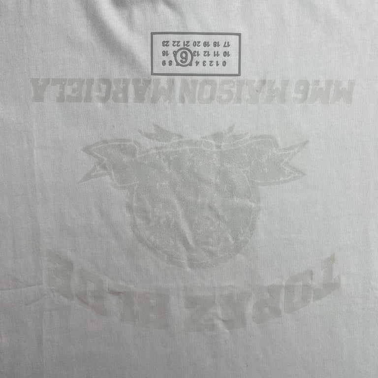 MM6 Maison Margiela Topaz Blue Graphic T-shirt - 7
