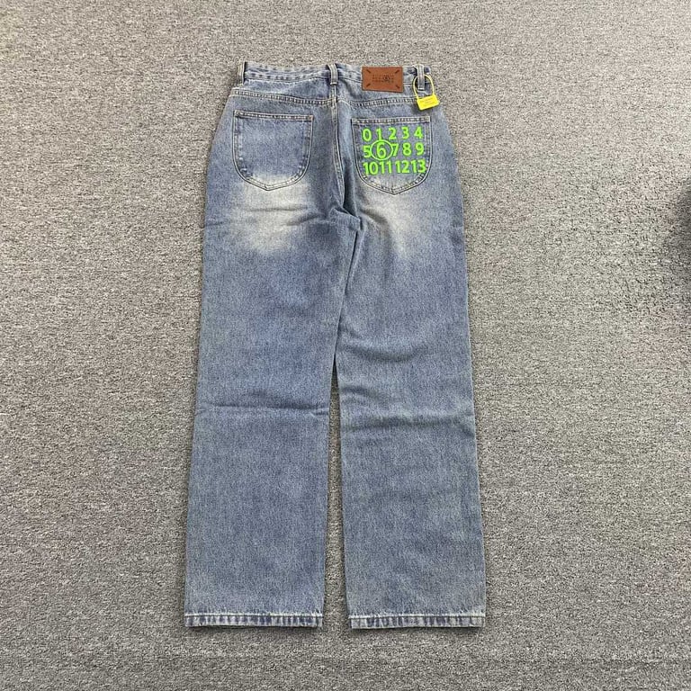 Maison Margiela MM6 Numeric Logo Jeans - 12