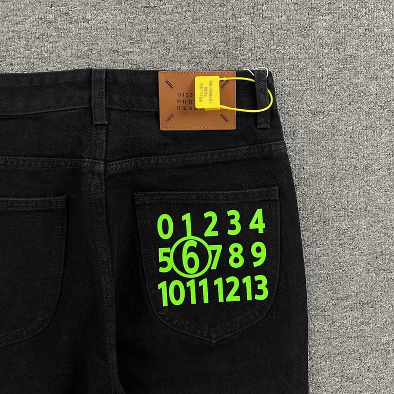 Maison Margiela MM6 Numeric Logo Jeans - 14