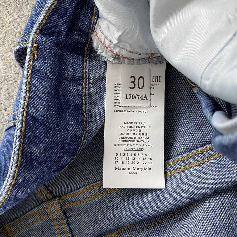 Maison Margiela MM6 Numeric Logo Jeans - 22