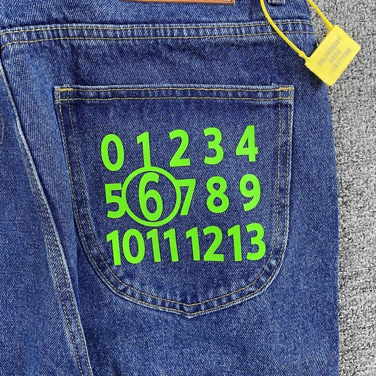 Maison Margiela MM6 Numeric Logo Jeans - 27