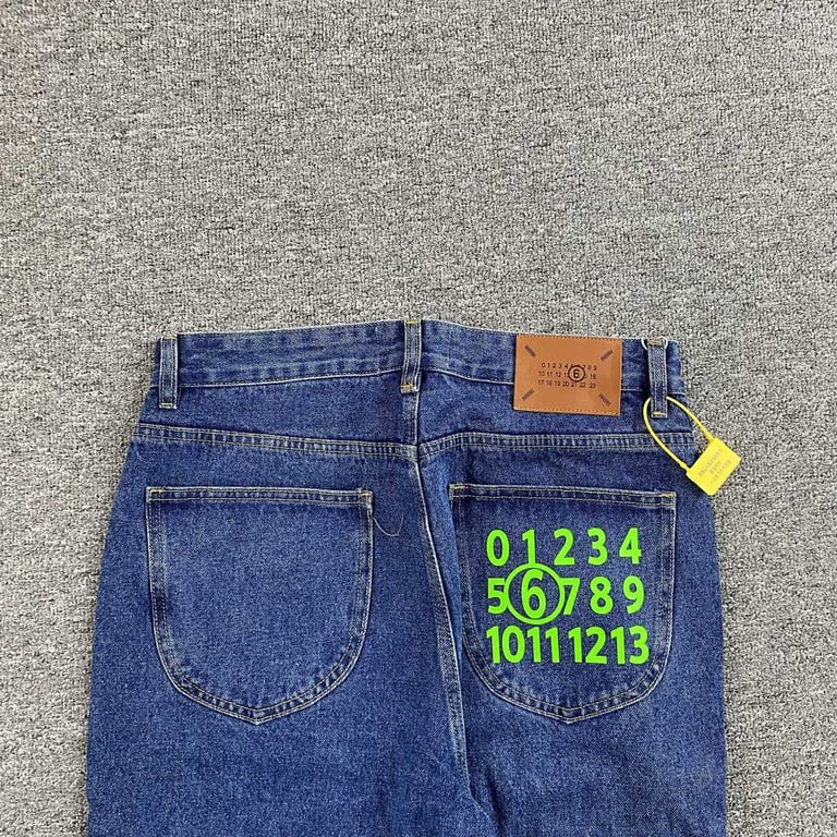 Maison Margiela MM6 Numeric Logo Jeans - 29
