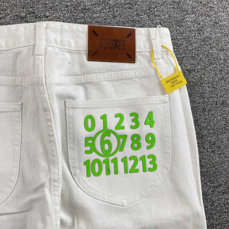 Maison Margiela MM6 Numeric Logo Jeans - 5