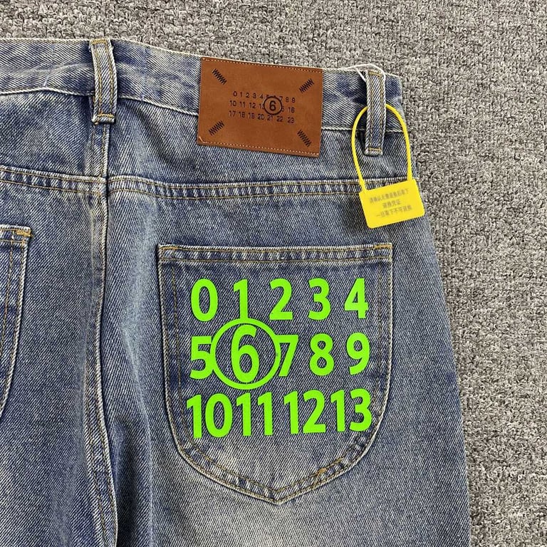Maison Margiela MM6 Numeric Logo Jeans - 9