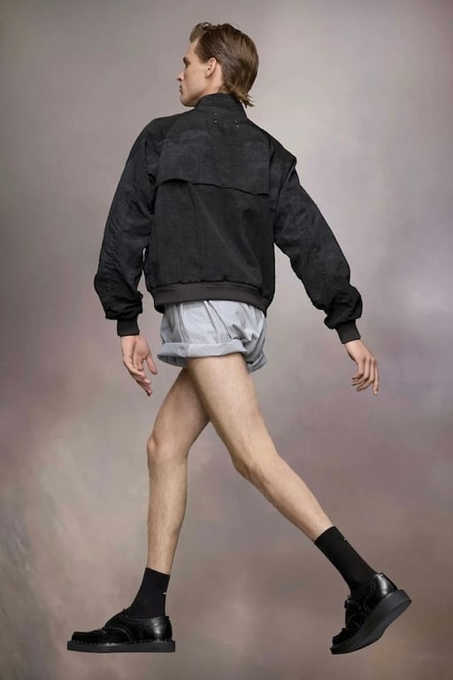 Maison Margiela Mock Neck Zip Jacket Black - 3