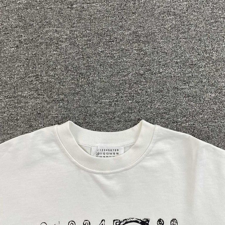 MM6 Maison Margiela Numeric Logo Crewneck Black - 14