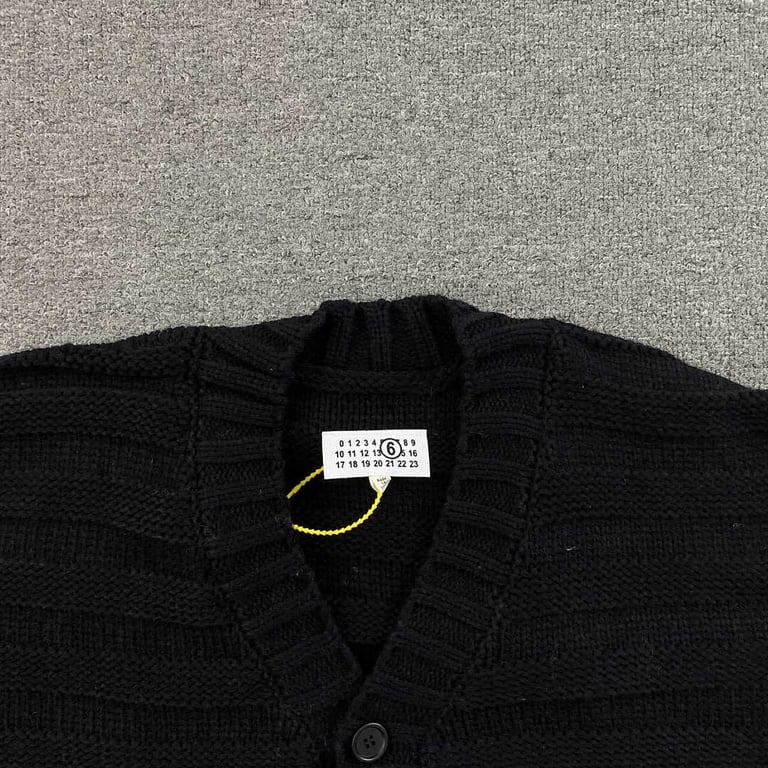 MM6 Maison Margiela Distressed Knit Cardigan - 15