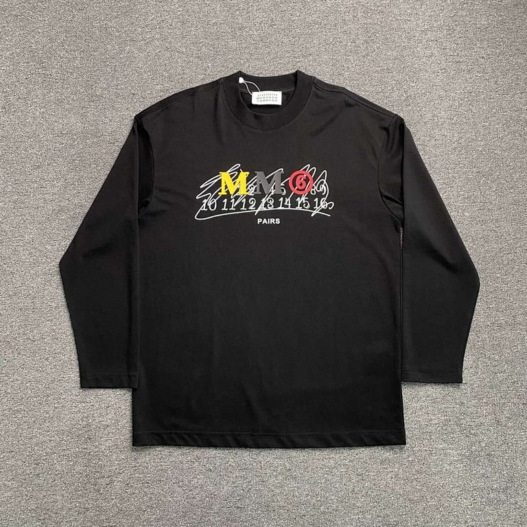 MM6 Maison Margiela Graphic Long-Sleeve T-shirt - 3