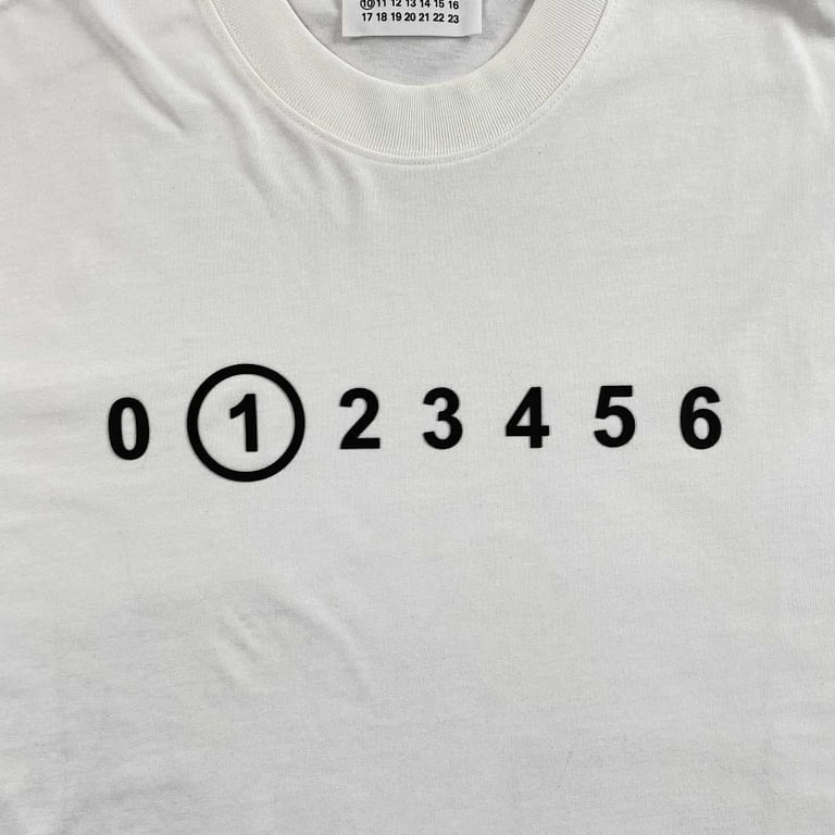 MM6 Maison Margiela Numeric Logo Long Sleeve T-shirt - 14