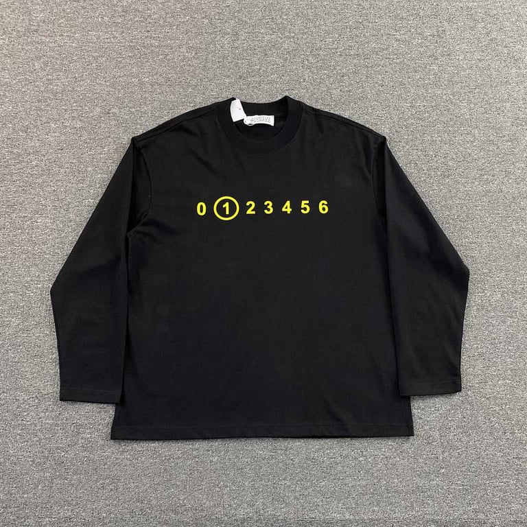 MM6 Maison Margiela Numeric Logo Long Sleeve T-shirt - 3
