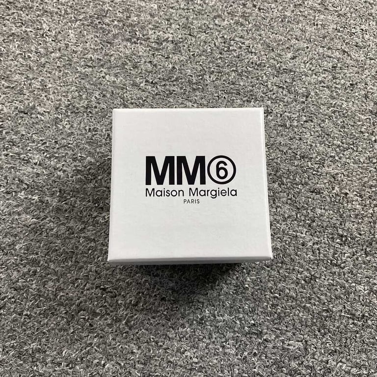 MM6 Maison Margiela Logo Hoop Earrings - 7