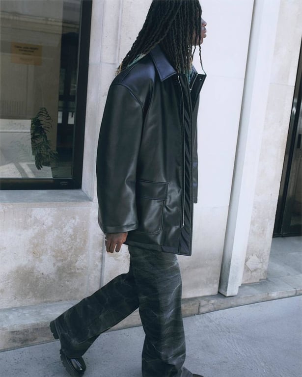 Maison Margiela MM6 Wide-Leg Jeans Black Wash - 14