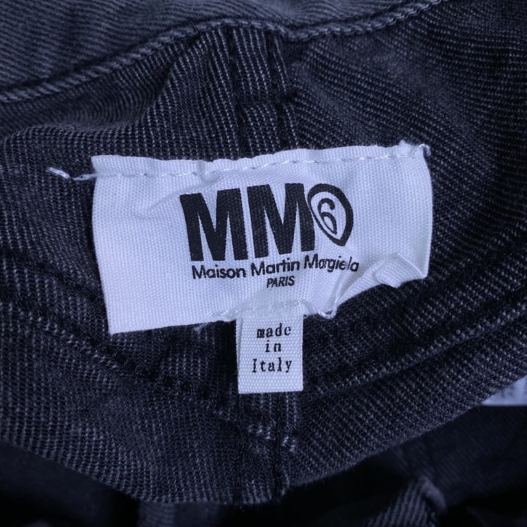 Maison Margiela MM6 Wide-Leg Jeans Black Wash - 4