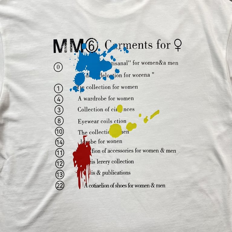 MM6 Maison Margiela Paint Splatter T-shirt - 14