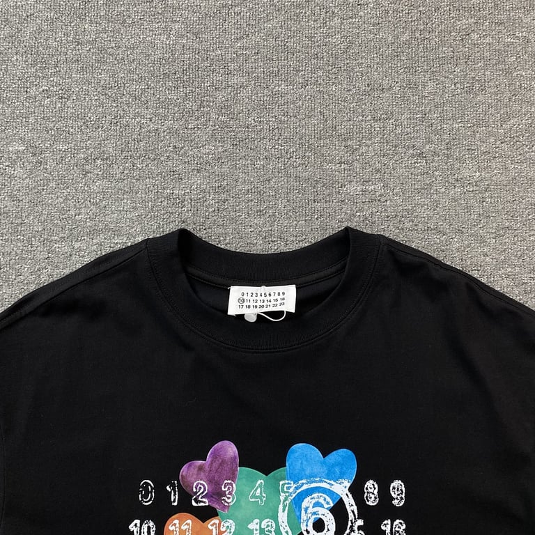MM6 Maison Margiela Hearts Graphic T-shirt - 5