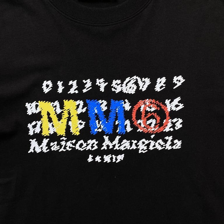 MM6 Maison Margiela Scribble Logo T-shirt - 4