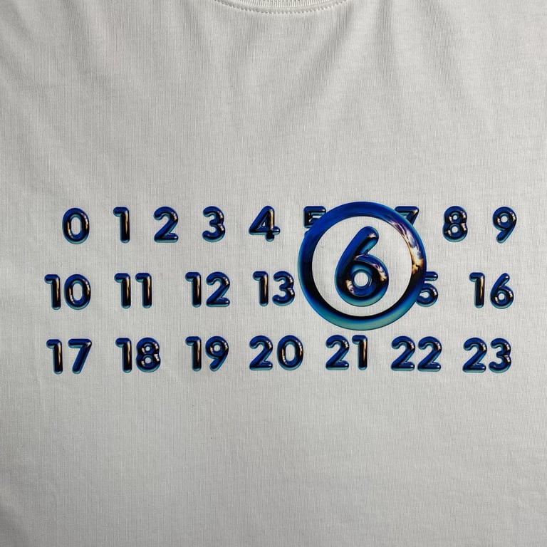 MM6 Maison Margiela Numeric Logo T-shirt - 7