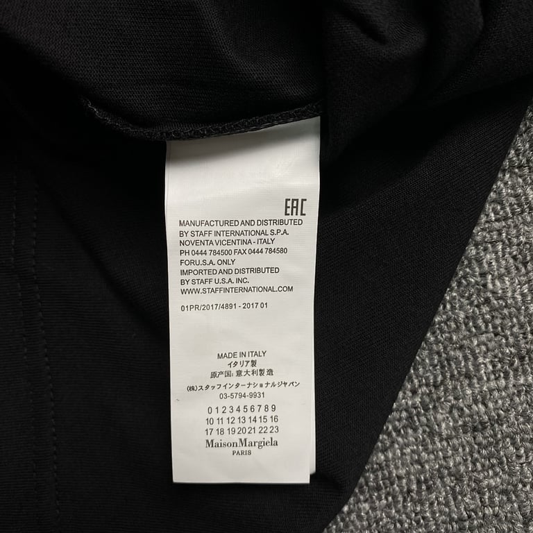 Maison Margiela Logo T-shirt Black - 4
