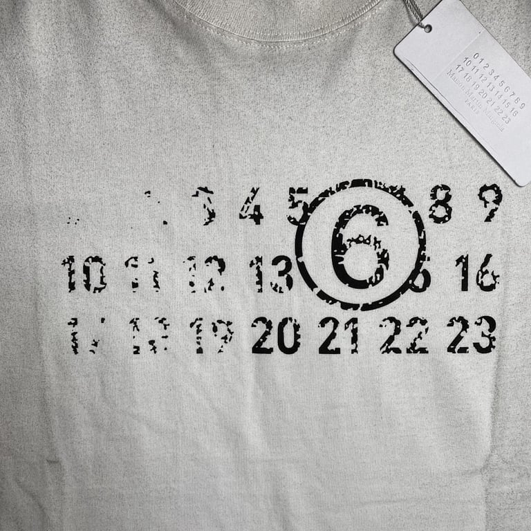 Maison Margiela MM6 Numeric Print T-shirt - 13