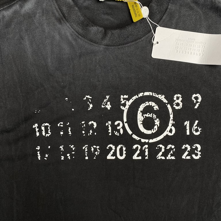 Maison Margiela MM6 Numeric Print T-shirt - 6