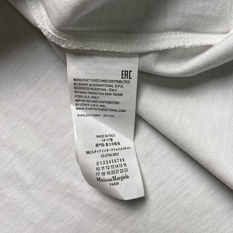 Maison Margiela MM6 Numeric Print T-shirt - 10