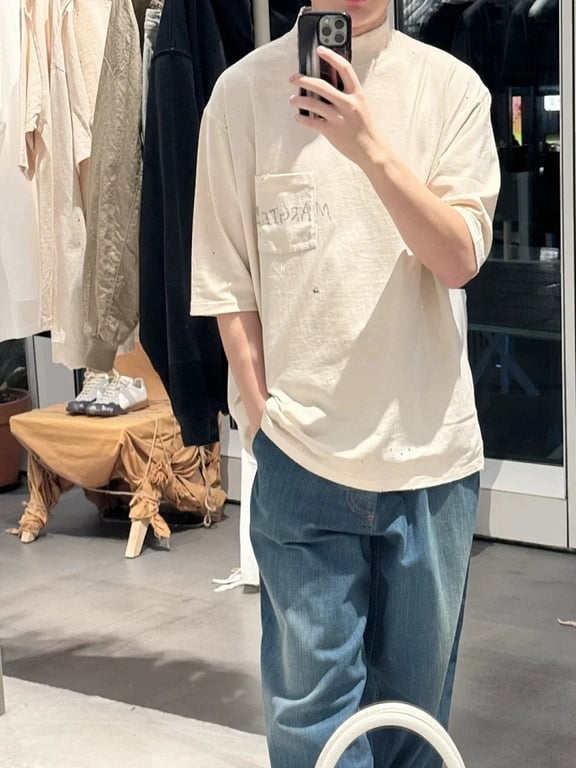 Maison Margiela MM6 Distressed Pocket T-shirt - 4