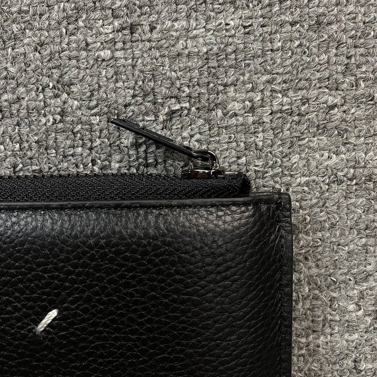 Maison Margiela Four-Stitch Leather Wallet Black - 2